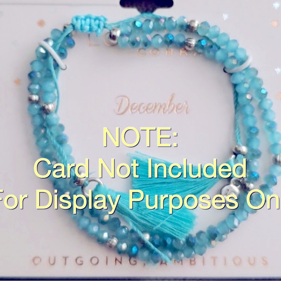 Lauren Conrad Adjustable Birthstone Bracelet- December - Picture 5 of 7